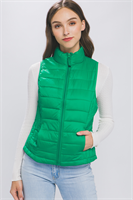Lightweight Green Puffer Vest